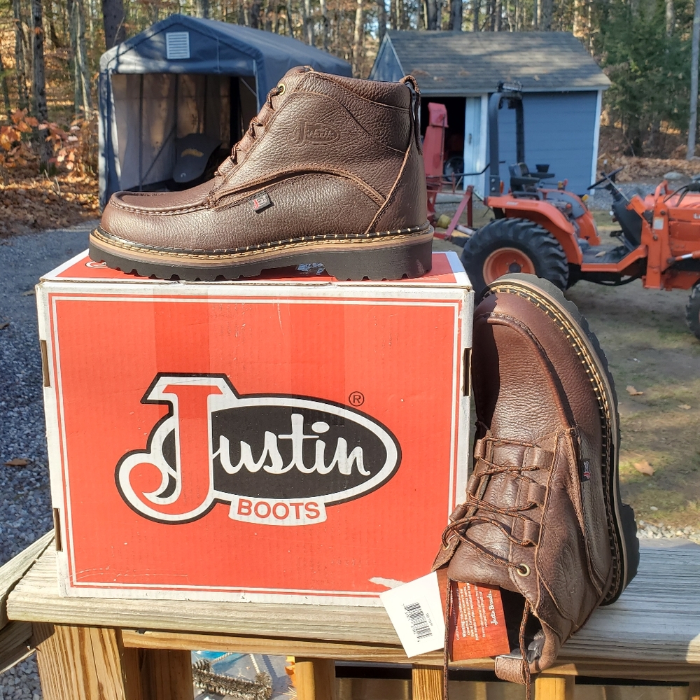JUSTIN BOOTS, NWT, MENS 11
